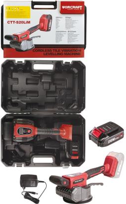 Ventuză vibratoare Worcraft CTT-S20LiM, ShareSYS, 20V, pentru plăci ceramice, în valiză
