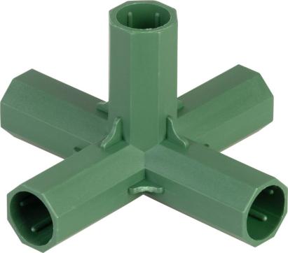 Conector 5 căi Strend Pro Garden pentru tije de susținere, 16 mm