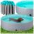 Piscina pliabila pentru caini si copii, pliere rapida, valva de scurgere, 160x30 cm, albastru Household NewTrend