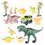 Circuit masinute Dinosaur Park, cu 240 de segmente, pista configurabila de 360cm Household NewTrend