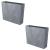 Set 2 jardiniere decorative, gri, 58x18x49.8 cm, Urbi Case Beton Effect GartenVIP DiyLine