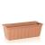 Set 4 jardiniere decorative cu sistem de irigare, 11 L, 60x18x14 cm, maro, Prosperplast GartenVIP DiyLine