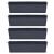 Set 4 jardiniere decorative, antracit, 68.5x17.3x15 cm, Ratolla Case P GartenVIP DiyLine