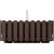 Set 3 jardiniere decorative cu suport metalic, sistem irigare,​​​​​​​ maro, 38x18x16.2 cm, Boardee Fencycase W GartenVIP DiyLine