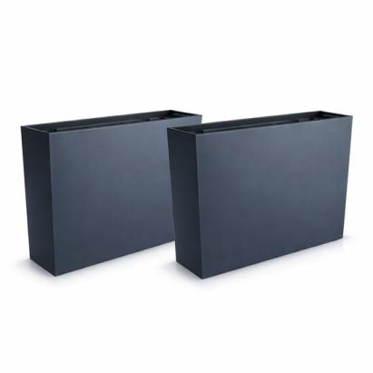 Set 2 jardiniere decorative, antracit, 58x18x49.8 cm, Urbi Case GartenVIP DiyLine