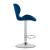Scaun de bucatarie/bar, Artool, West, rotativ, catifea, bleumarin si argintiu, 46x48.5x90-111 cm GartenVIP DiyLine