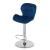 Scaun de bucatarie/bar, Artool, West, rotativ, catifea, bleumarin si argintiu, 46x48.5x90-111 cm GartenVIP DiyLine