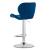 Scaun de bucatarie/bar, Artool, West, rotativ, catifea, bleumarin si argintiu, 46x48.5x90-111 cm GartenVIP DiyLine