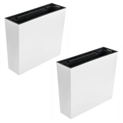Jardiniera decorativa, Urbi Case, alb, set 2 buc, 58x18x49.8 cm GartenVIP DiyLine