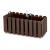 Jardiniera decorativa, suport metalic, sistem irigare, Boardee Fencycase W, maro, set 2 buc, 38x18x16.2 cm GartenVIP DiyLine