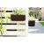 Jardiniera decorativa, suport metalic, sistem irigare, Boardee Fencycase W, maro, set 2 buc, 38x18x16.2 cm GartenVIP DiyLine