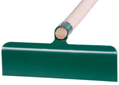 Racletă Ohrablo 721-65 pentru furaje, gunoi de grajd și cenușă, fără găuri, cu coadă