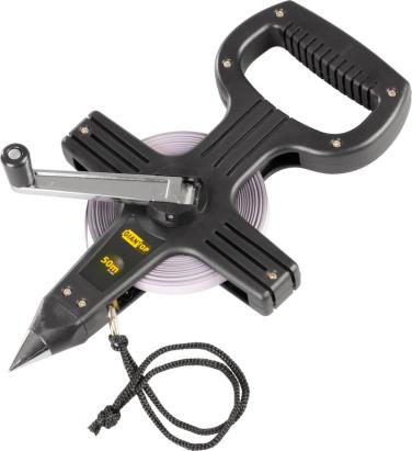 Ruletă de măsurat GIANT CR-J01 50 m, cu vârf, din oțel