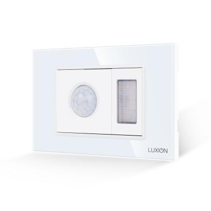 Senzor de Miscare 2M si Lampa de Veghe LUXION  cu Rama din Sticla, Standard Italian, 3M SmartElectro IntelligentHouse