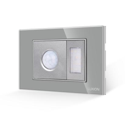 Senzor de Miscare 2M si Lampa de Veghe LUXION  cu Rama din Sticla, Standard Italian, 3M SmartElectro IntelligentHouse