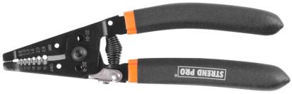 Cleste dezizolat/decapat cabluri Strend Pro MT 73, 180 mm, electricar, 0.8–2.6 mm (10–24 AWG)