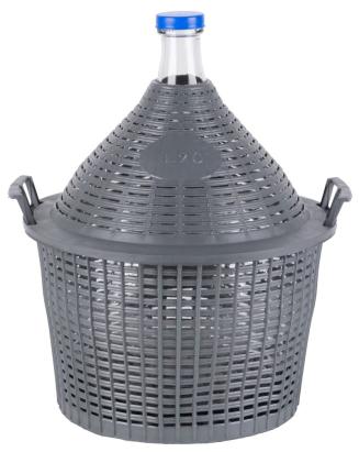 Damigeană Strend Pro Cada Inco, 20 L, sticlă, pentru vin și distilate, protecție plastic, capac