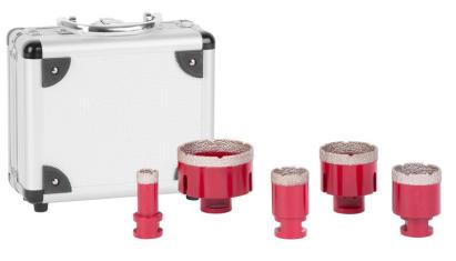 Set carote diamantate Strend Pro Premium DCB11S5, M14, 20/35/45/55/72 mm (pentru gresie, faianta, granit)