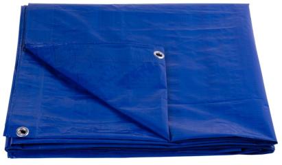 Prelată Tarpaulin Standard 15x20 m, acoperire, 80 g/m², albastră, cu ocheți