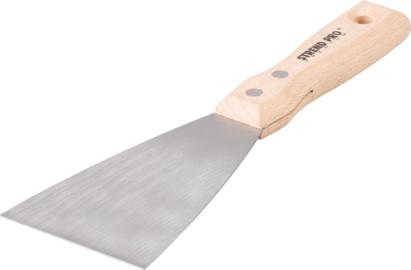 Spaclă inox Strend Pro Premium S295, 80x1,2 mm, mâner din lemn de fag