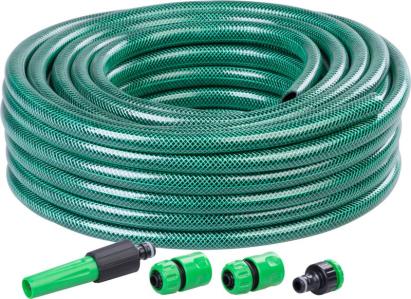 Furtun de grădină Strend Pro Economic, 1/2", 20 m, set cu adaptor, duză și cuple