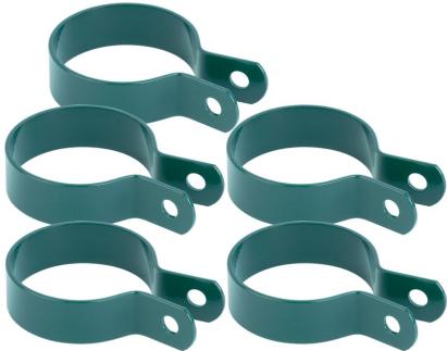 Colier de fixare Strend Pro METALTEC, 48 mm, verde RAL6005, pentru stâlp rotund, set 5 buc