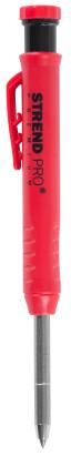 Creion de tâmplărie Strend Pro Premium cu clips, vârf din oțel și ascuțitoare integrată