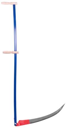 Coasă manuală EURO 60 cm, forjată, cu coadă metalică – pentru tuns iarba