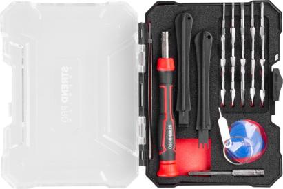 Set biti si surubelnite Strend Pro Premium ComfortGrip DL134, 23 piese, pentru reparatii telefoane si electronice