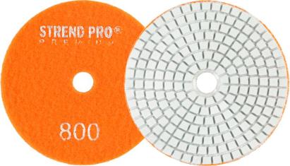 Disc diamantat de lustruire Strend Pro Premium P800, 100 mm, cu velcro (pentru polizare umedă)