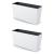 Jardiniera decorativa, Urbi Case M, alb, set 2 buc, 77x23.5x40.6 cm, 27 L GartenVIP DiyLine