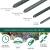 Set 25 araci/suport pentru rosii, castraveti, fasole, metal + PVC, verde, 240x2 cm, Artool GartenVIP DiyLine