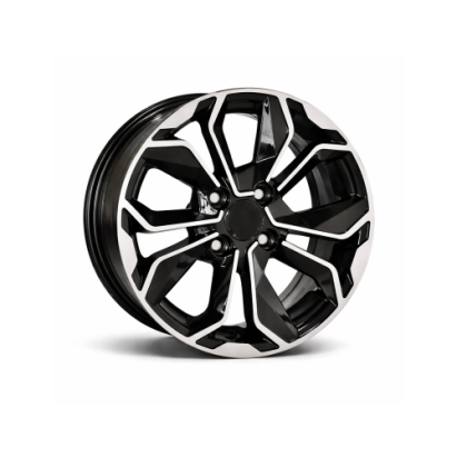 Jante DY176 KM 16x6.5 4x100 ET35 negru diamond cut compatibile Dacia, Renault, Opel, Nissan Automotive TrustedCars