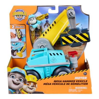 PATRULA CATELUSILOR RUBBLE SI ECHIPA VEHICUL MEGA HAMMER SuperHeroes ToysZone