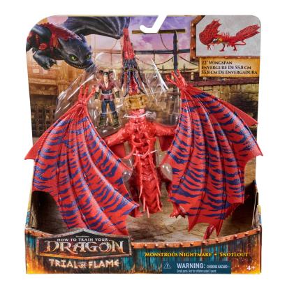 CUM SA ITI DRESEZI DRAGONUL INCERCAREA FLACARII SET DRAGON MONSTROUS NIGHTMARE SI FIGURINA SNOTLOUT SuperHeroes ToysZone