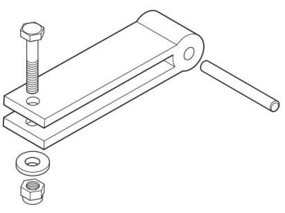 Prindere brat pentru automatizarile OPTIMO3 / OPTIMO5 de suportul de poarta, Life 5RI1060000 SafetyGuard Surveillance