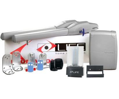 Kit automatizare poarta batanta 2x2 metri Life, OPTIMO2 SafetyGuard Surveillance