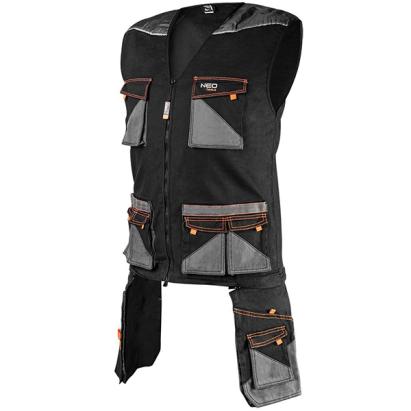 Vesta de lucru HD SLIM cu buzunare detasabile nr.M/50 NEO TOOLS 81-268-M HardWork ToolsRange