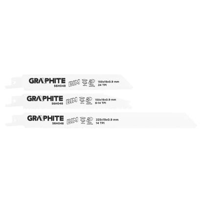 Panza pentru ferastrau pendular set 3 piese BIM GRAPHITE 56H048 HardWork ToolsRange