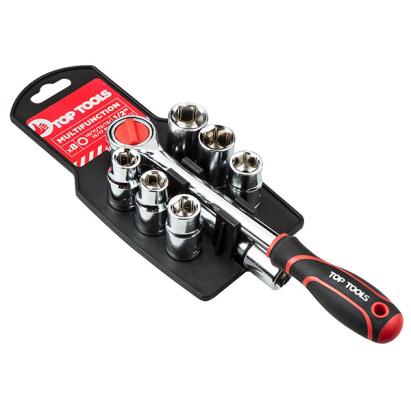 Trusa tubulare 1/2" cu clichet set 8buc. TOP TOOLS 38D143 HardWork ToolsRange