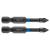 Set biti de impact PZ1X50mm 1/4" 2buc. GRAPHITE 56H521 HardWork ToolsRange