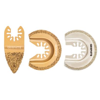 Set accesorii taiere ceramica pentru multifunctional cu vibratii, set de 3 buc. GRAPHITE 56H074 HardWork ToolsRange