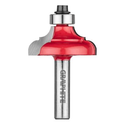 Burghiu freza pentru rotunjire decorativa, HM, 35.2x15.9mm, tija 8mm GRAPHITE 56H235 HardWork ToolsRange