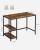 VASAGLE Birou cu 2 rafturi pe stanga sau dreapta, cadru din otel, 50x100x75cm, industrial, maro rustic si negru Household NewTrend