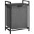 VASAGLE Cos de rufe, sac de rufe detasabil, raft, cadru metalic, 65L, 50x33x72 cm, negru si gri Household NewTrend
