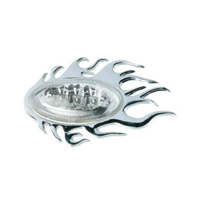 Ornament 3D Flaming crom 105x65 mm pentru Peugeot Citroen AutoDrive ProParts