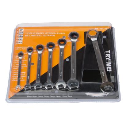 Set 7 chei fixe 8-19mm RealParts combinate cu clichet AutoDrive ProParts