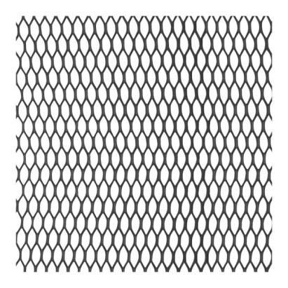 Grila spoiler Automax aluminiu neagra 100x25cm, ochi de 16x7 mm , 1 buc. AutoDrive ProParts