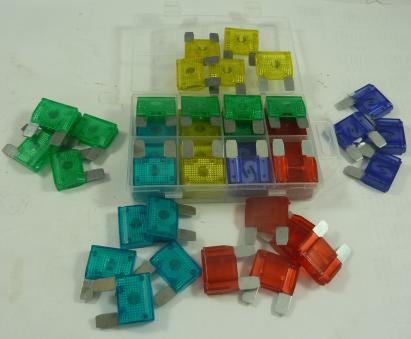 Set sigurante auto BestAutoVest plate Extra Mari pe sortimente, 20-100A ,24 buc AutoDrive ProParts