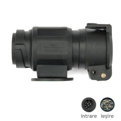 Adaptor remorca auto BestAutoVest plastic de la 13 la 7 pini, 12V, carcasa PVC AutoDrive ProParts